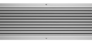 Ventilation grilles with flat border construction – also for continuous horizontal runs